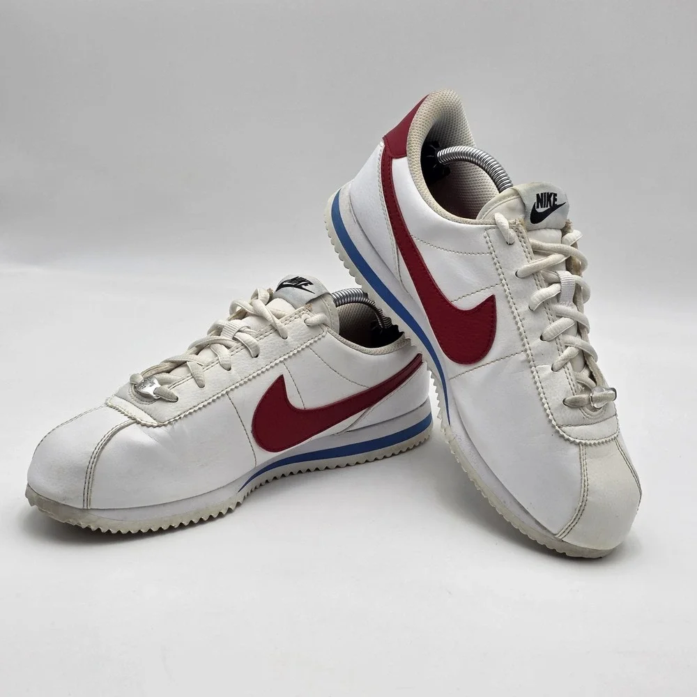 Nike Cortez Basic SL GS Forrest‎ Gump Youth 7Y  Women's8.5 White Red 904764-103